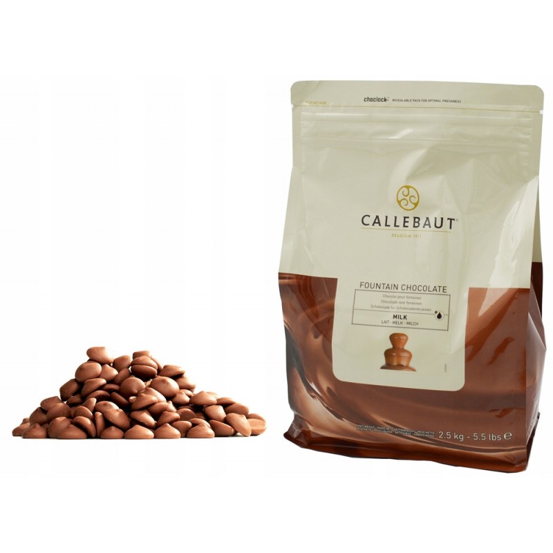 Шоколад Callebaut Фонтан Молочный 37,8% 2,5 кг